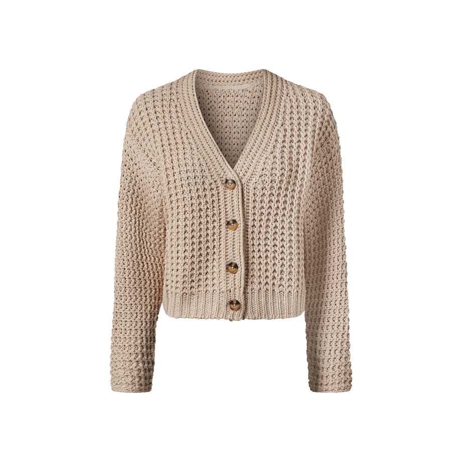 esmara Dames vest (Beige, L (44/46)) afbeelding 1