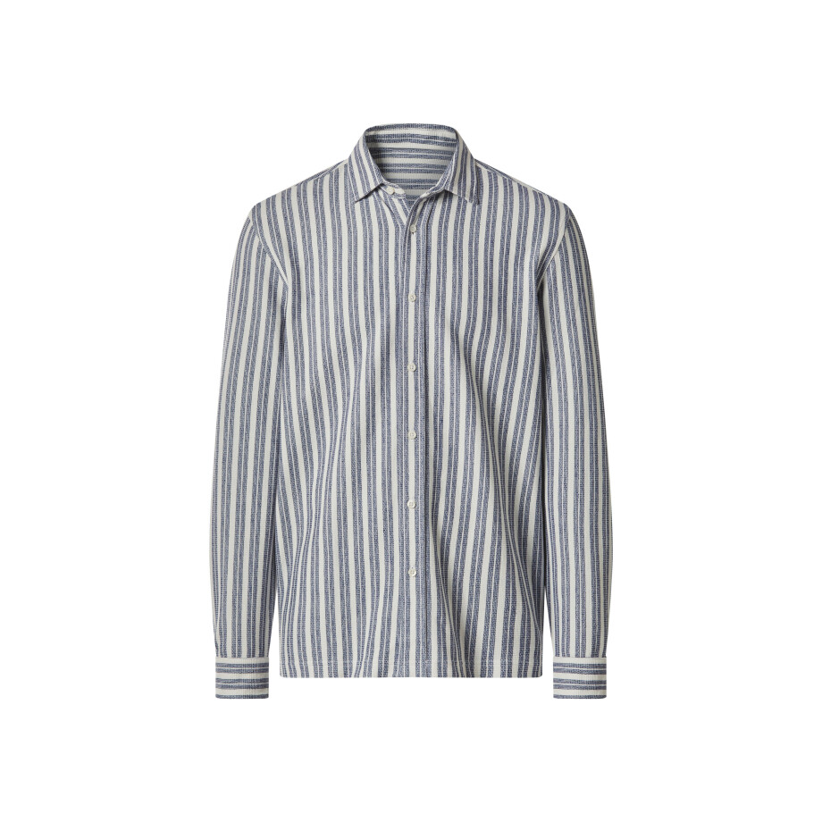 esmara Men Heren overhemd (Wit/blauw, M (39/40)) esmara Men Heren overhemd (Wit/blauw, M (39/40)) afbeelding 1