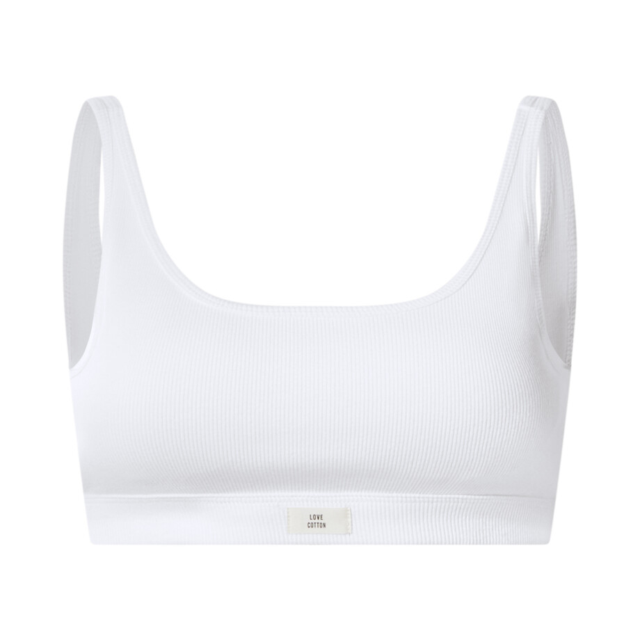 ESMARA Dames geribde bustier (wit, S (36/38)) ESMARA Dames geribde bustier (wit, S (36/38)) afbeelding 1
