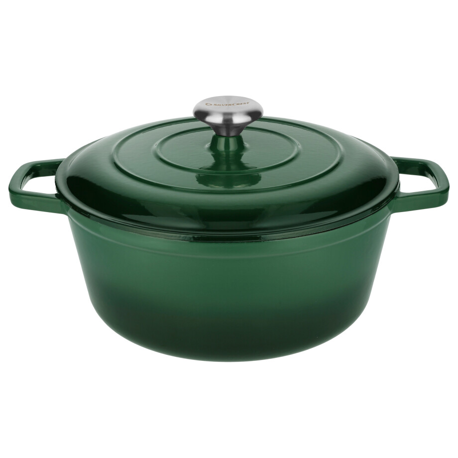 SILVERCREST Gietijzeren pan, Ø27 cm (Groen) afbeelding 1