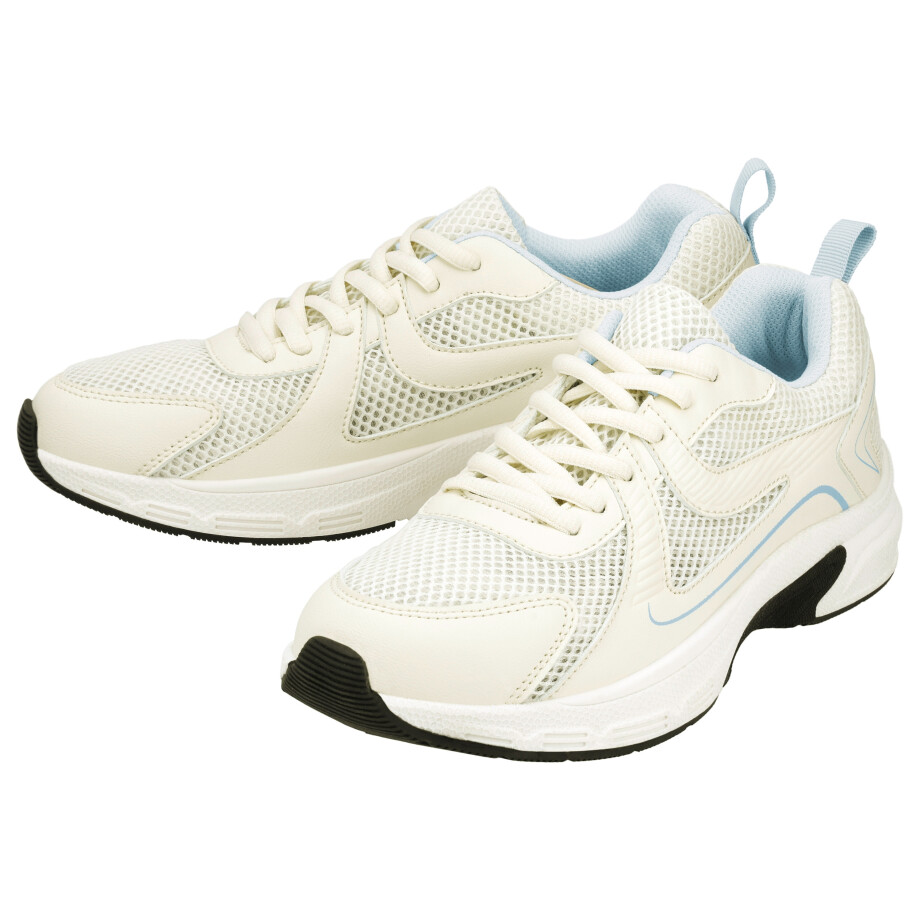 esmara Dames sneakers (Wit/lichtblauw, 38) afbeelding 1