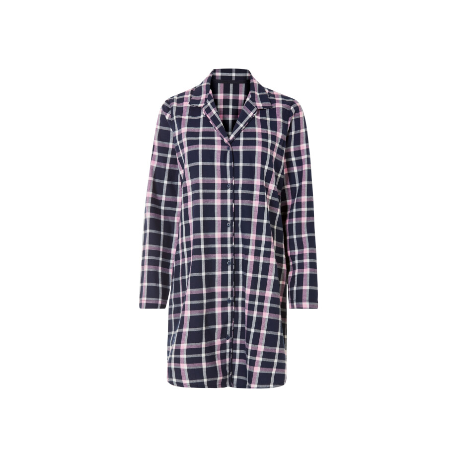 esmara Dames flanellen shirt (M (40/42), Roze) afbeelding 1