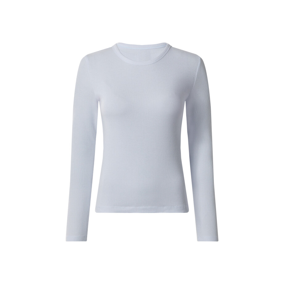 esmara Geribd dames shirt (Blauw, XL (48/50)) afbeelding 1