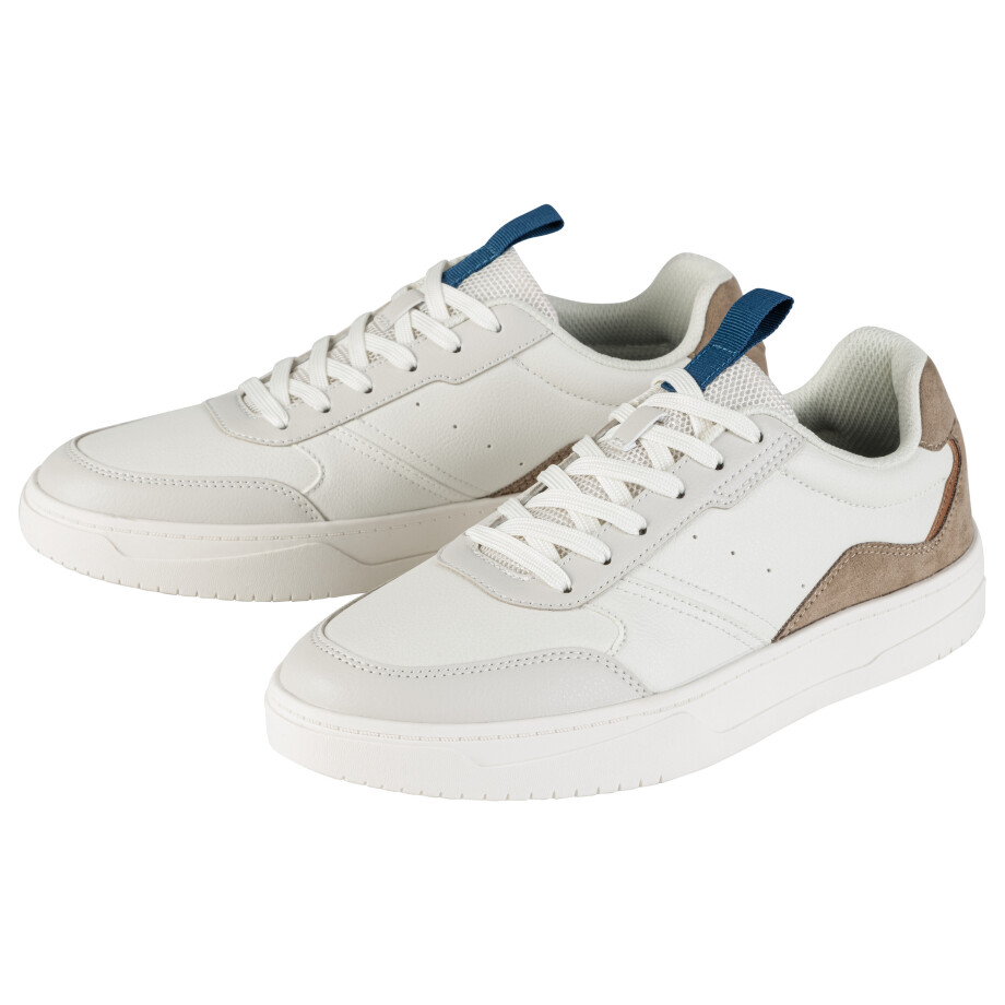 LIVERGY Heren sneakers (Wit, 43) afbeelding 1