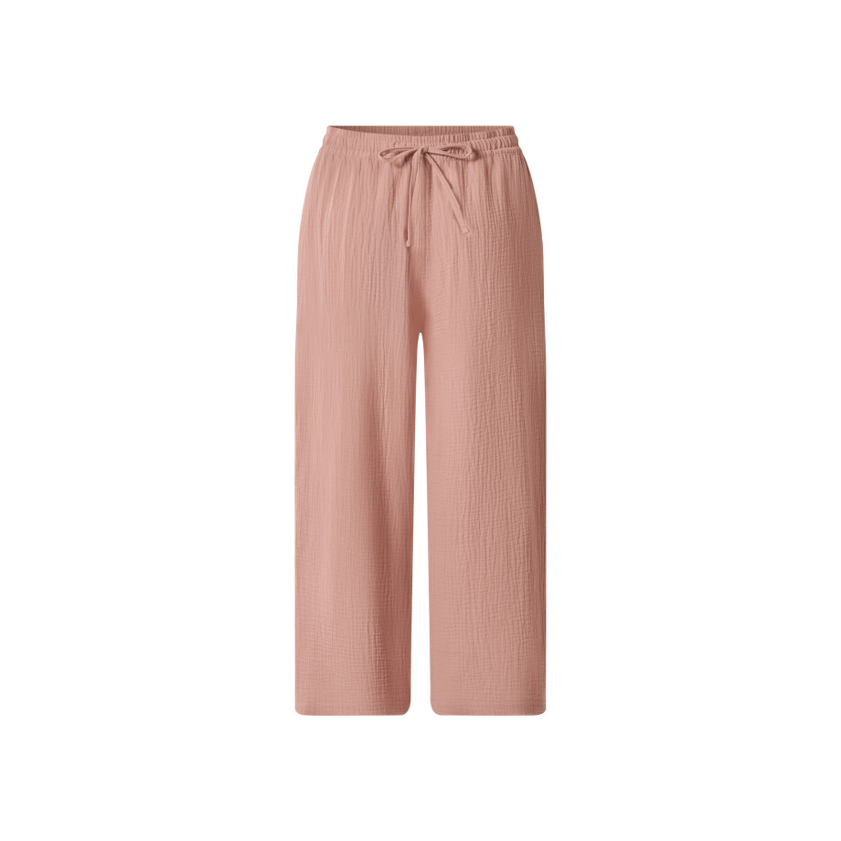 esmara Mousseline dames broek (Lichtroze, M (40/42)) afbeelding 1