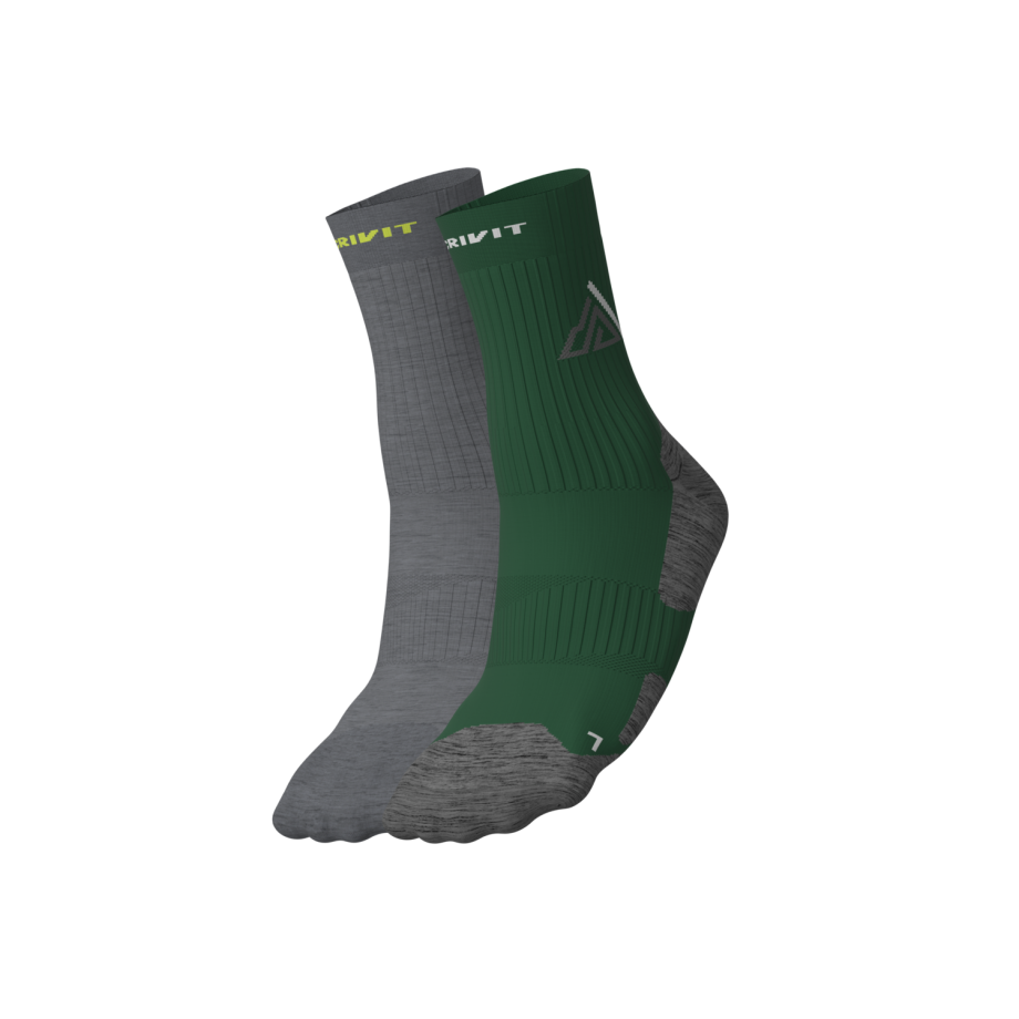 CRIVIT Wandelsokken, 2 paar (groen/grijs, 45/46) CRIVIT Wandelsokken, 2 paar (groen/grijs, 45/46) afbeelding 1