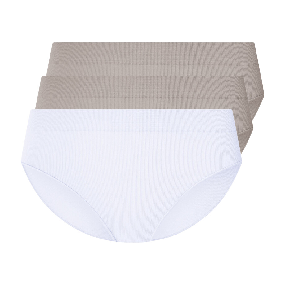 esmara 3 dames slips (Grijs/wit, S (36/38)) afbeelding 1