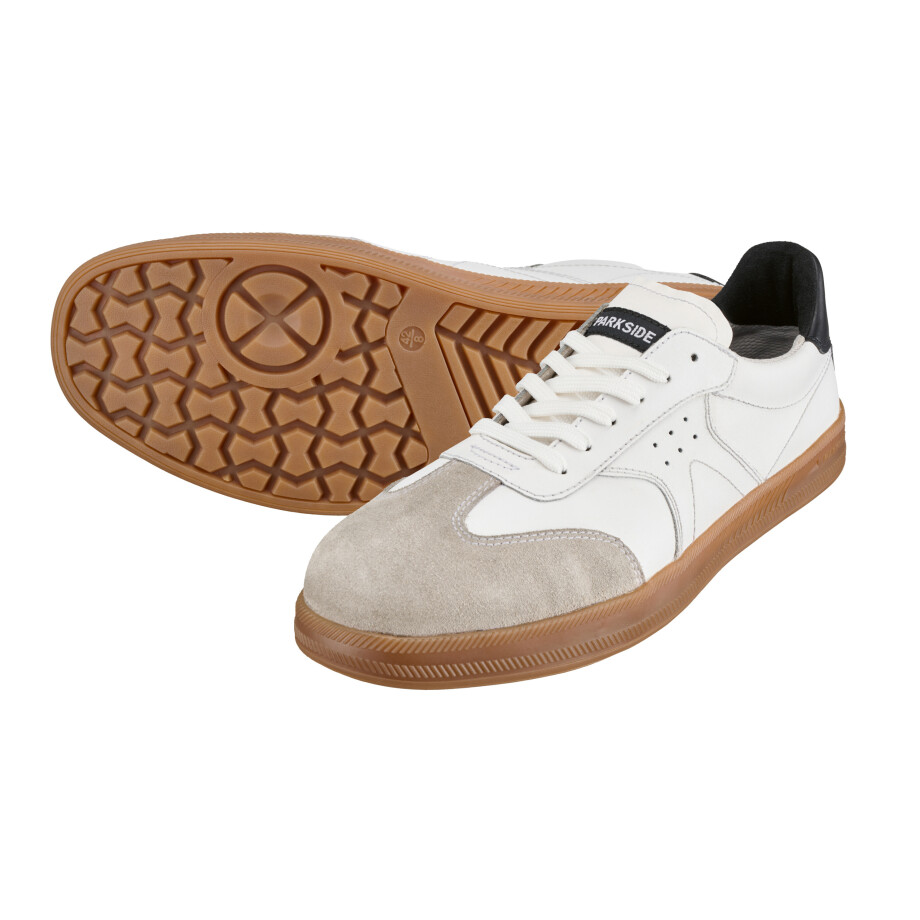 PARKSIDE Heren werkschoenen S1, van leer (wit, 43) PARKSIDE Heren werkschoenen S1, van leer (wit, 43) afbeelding 1