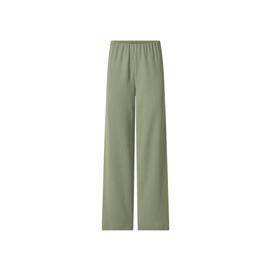 esmara Dames broek - Wide leg (Groen, L (44/46)) esmara Dames broek - Wide leg (Groen, L (44/46)) afbeelding 1