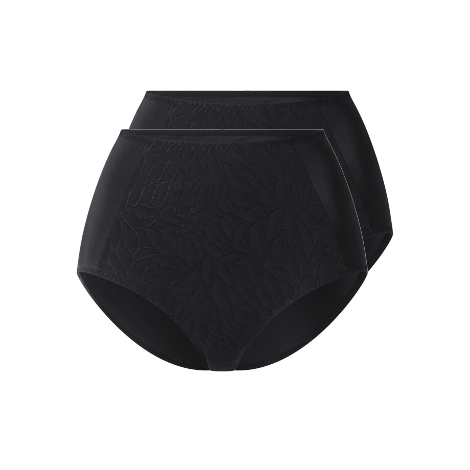esmara Set van 2 dames slips (Zwart, S (36/38)) afbeelding 1