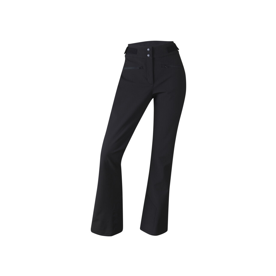 CRIVIT Dames softshell skibroek Glamour (44, Zwart) afbeelding 1