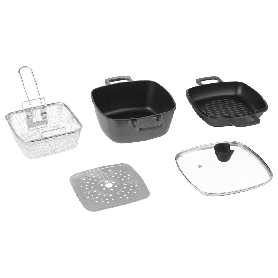 SILVERCREST Multifunctionele pannenset 5-delig SILVERCREST Multifunctionele pannenset 5-delig afbeelding 1