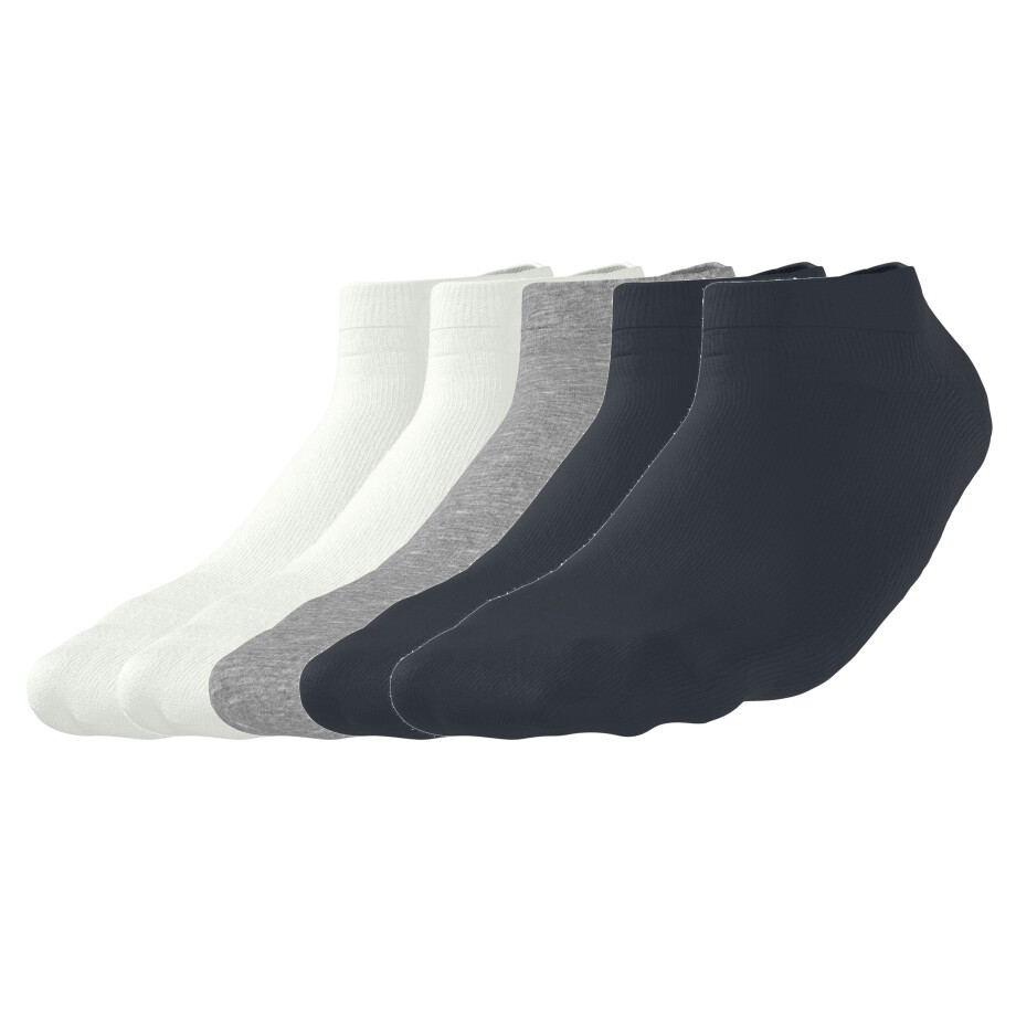 esmara Men 5 Paar heren thermo sneakersokken (Wit/grijs/donkerblauw, 43-46) esmara Men 5 Paar heren thermo sneakersokken (Wit/grijs/donkerblauw, 43-46) afbeelding 1