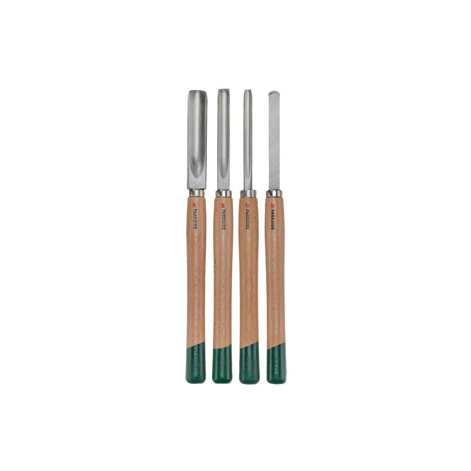 PARKSIDE Set beitels, snijmesjes en set messen (Houtdraaibeitelset rond) afbeelding 