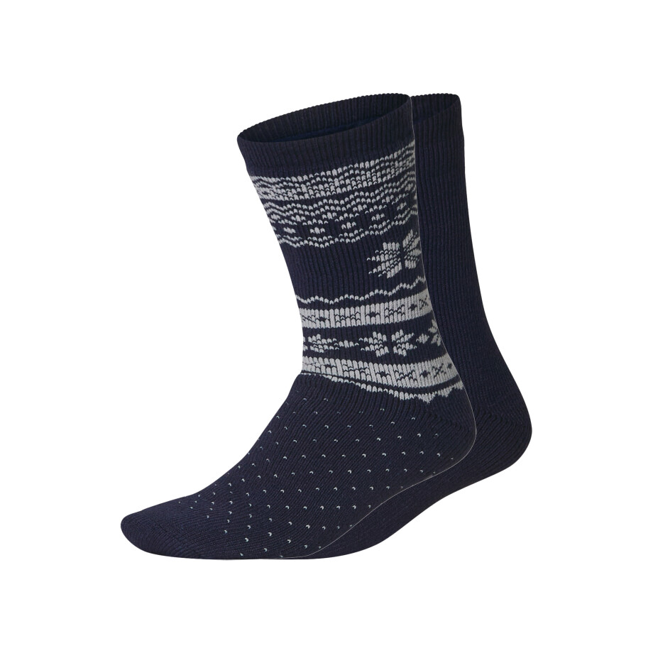 esmara 2 Paar thermosokken (Marineblauw, 39-42) afbeelding 1