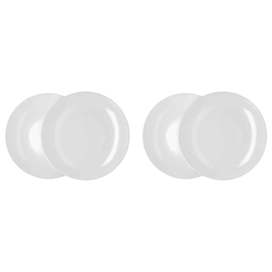 SILVERCREST 4 Borden of diepe borden (dinerbord/wit) SILVERCREST 4 Borden of diepe borden (dinerbord/wit) afbeelding