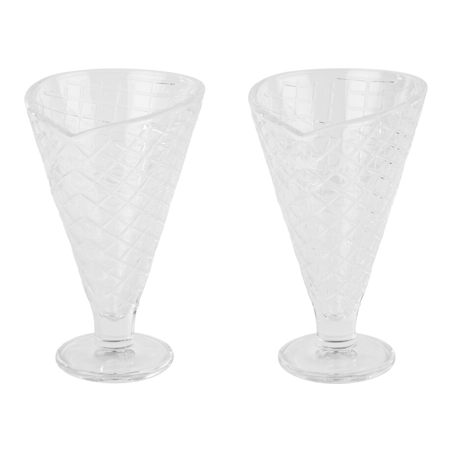 LIVARNO home Schaaltjes of ijscoupes (wafelvorm/transparant) afbeelding 