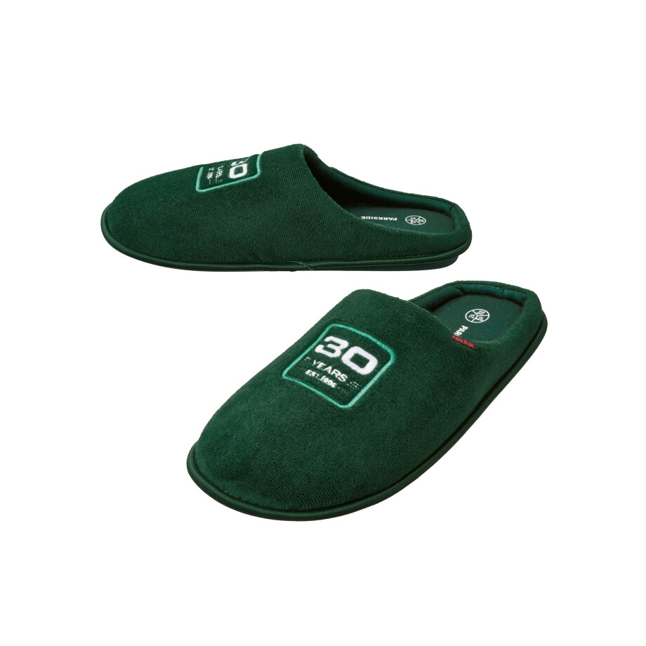 PARKSIDE Heren pantoffels, Fan Edition (Groen, 40/41) PARKSIDE Heren pantoffels, Fan Edition (Groen, 40/41) afbeelding 1
