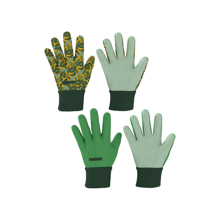 PARKSIDE 2 Paar tuinhandschoenen (Groen/bladeren, 9) PARKSIDE 2 Paar tuinhandschoenen (Groen/bladeren, 9) afbeelding 1