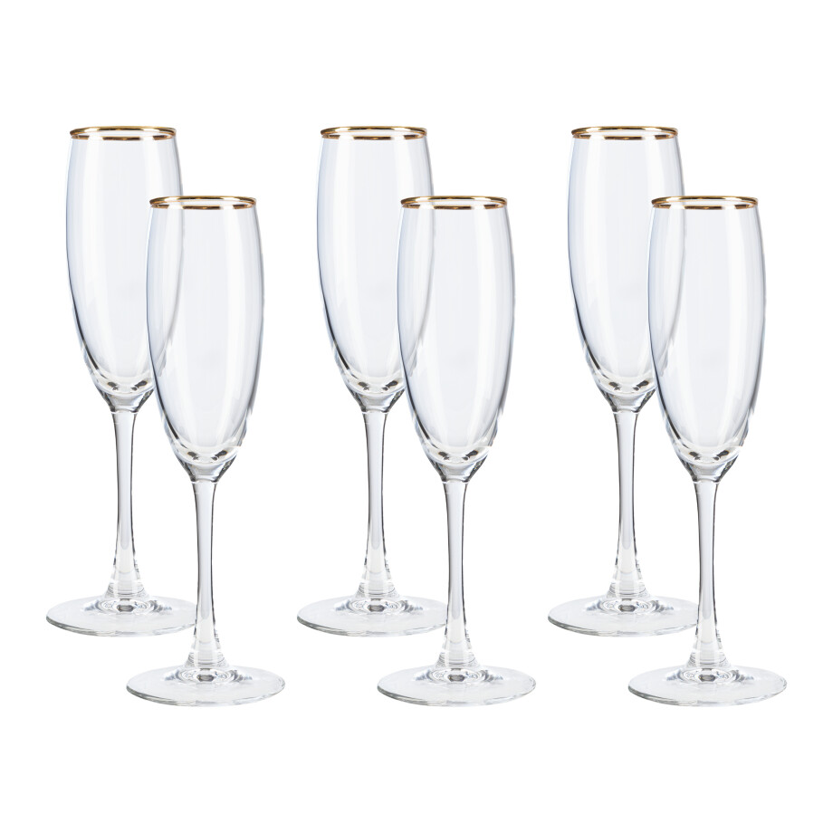 LIVARNO home Glazenset 6-delig (Champagneglazen) afbeelding 