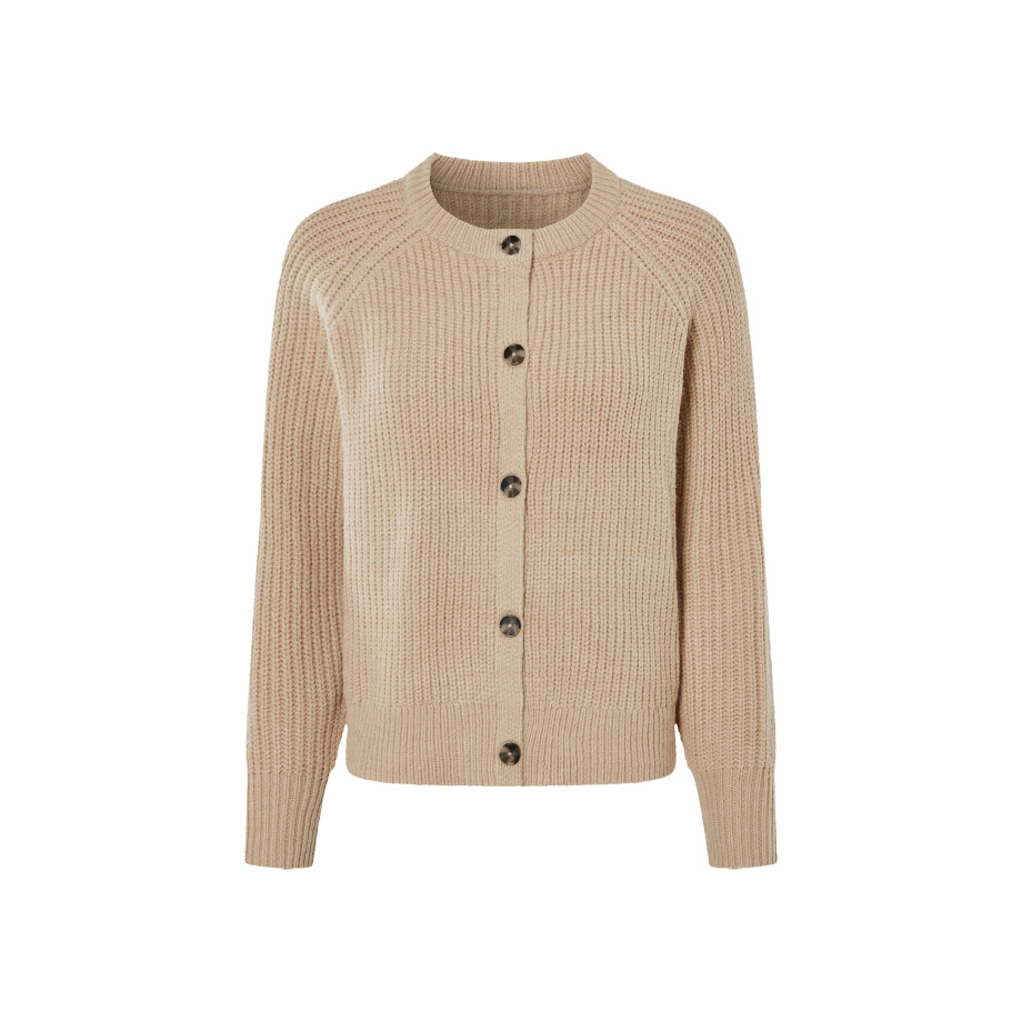 esmara Gebreid dames vest (Beige, L (44/46)) afbeelding 1