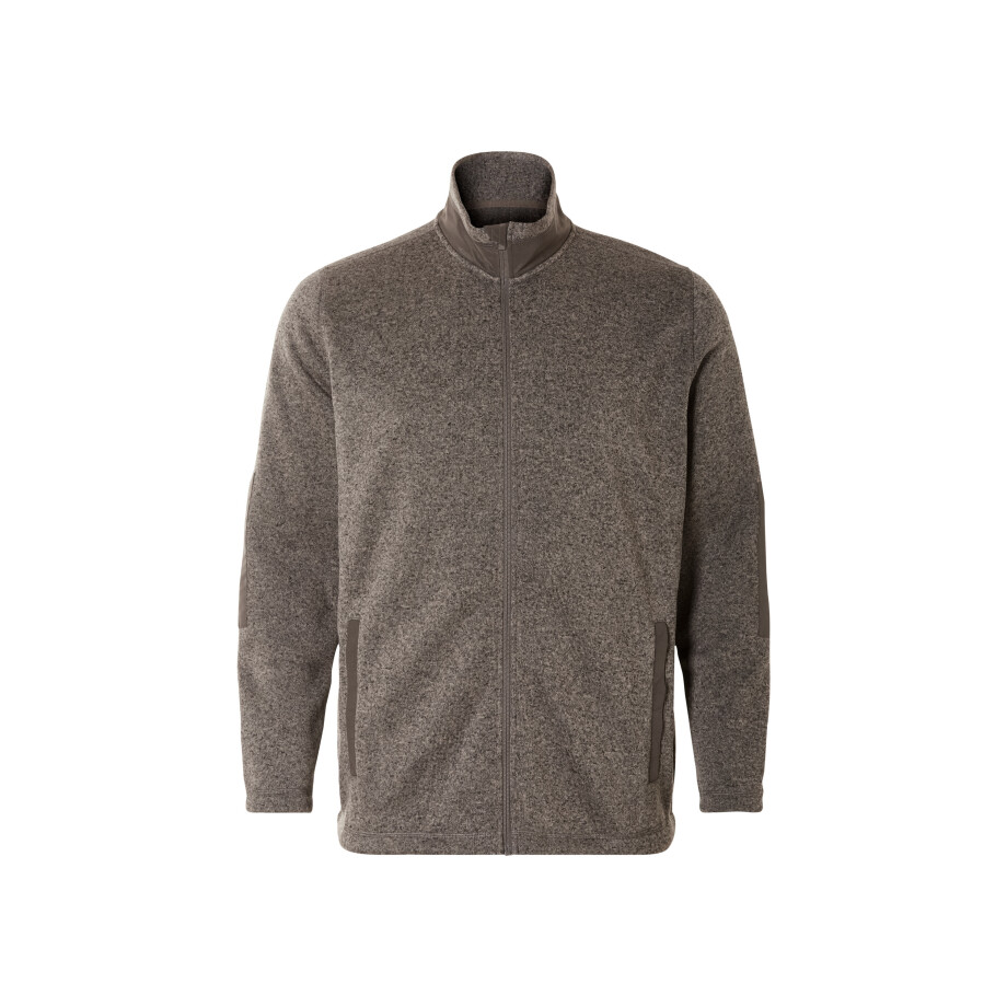 LIVERGY Heren fleecevest - Plus size (Bruin, XXXL (64/66)) afbeelding 1