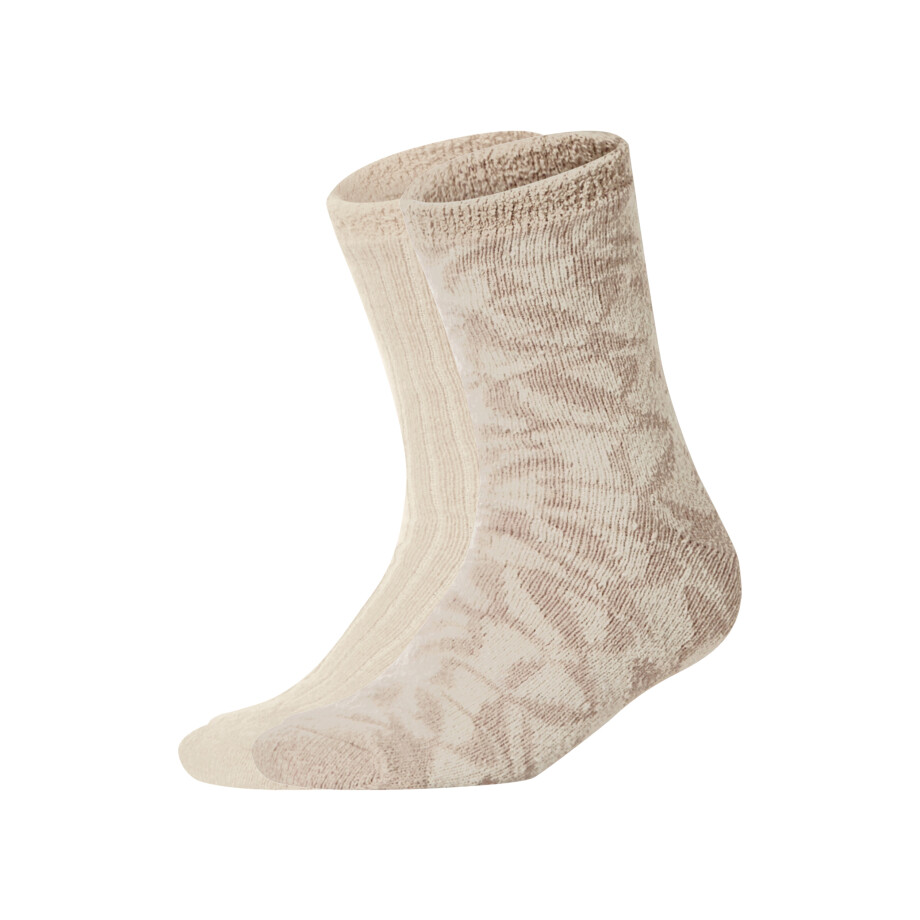 esmara 2 Paar dames huissokken (Beige, 35-38) esmara 2 Paar dames huissokken (Beige, 35-38) afbeelding 1