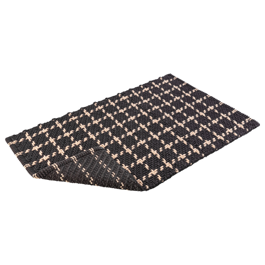 LIVARNO home Badmat 60 x 100 cm (Zwart/bruin) LIVARNO home Badmat 60 x 100 cm (Zwart/bruin) afbeelding 1