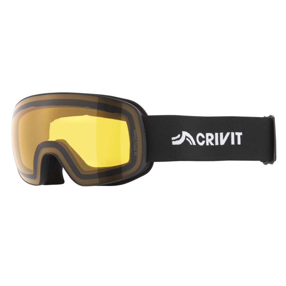 CRIVIT Kinder skibril, frameloos (Slecht weer/algemeen, Zwart) CRIVIT Kinder skibril, frameloos (Slecht weer/algemeen, Zwart) afbeelding 1