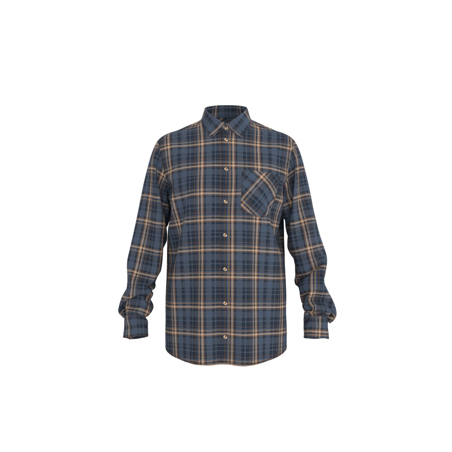 ESMARA MEN Heren flanellen overhemd (Geruit/marineblauw/beige, XL (43/44)) ESMARA MEN Heren flanellen overhemd (Geruit/marineblauw/beige, XL (43/44)) afbeelding 1