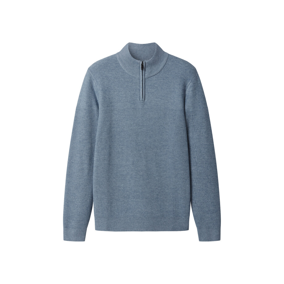 esmara Men Gebreide heren trui (Blauw, XL) afbeelding 1