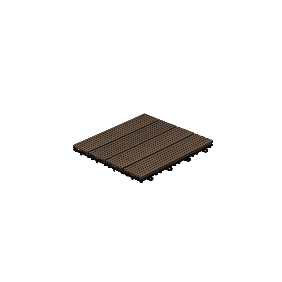 HOME DELUXE Terrastegels (1m², Donkerbruin) HOME DELUXE Terrastegels (1m², Donkerbruin) afbeelding 1