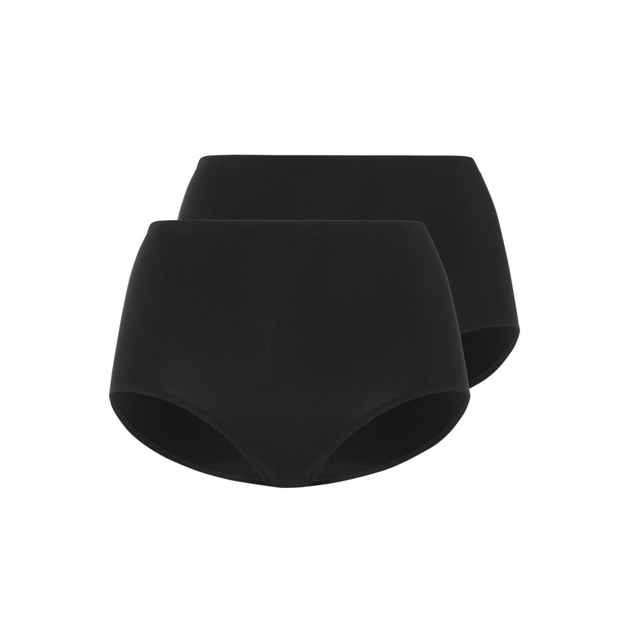 esmara 2 dames slips (Zwart, M (40/42)) afbeelding 1