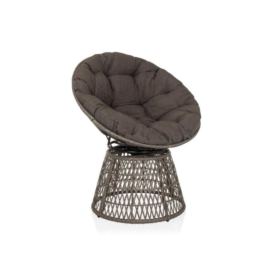 hjh LIVING Tuinstoel Weavora (Grijs) afbeelding 1