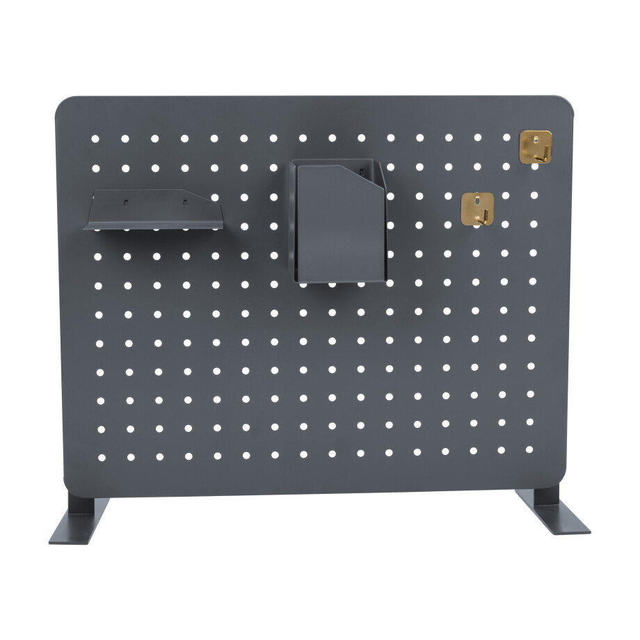 CRELANDO Peg board, 46,5 x 36,5 cm (Prikbord met 6 onderdelen, Antraciet) CRELANDO Peg board, 46,5 x 36,5 cm (Prikbord met 6 onderdelen, Antraciet) afbeelding 1