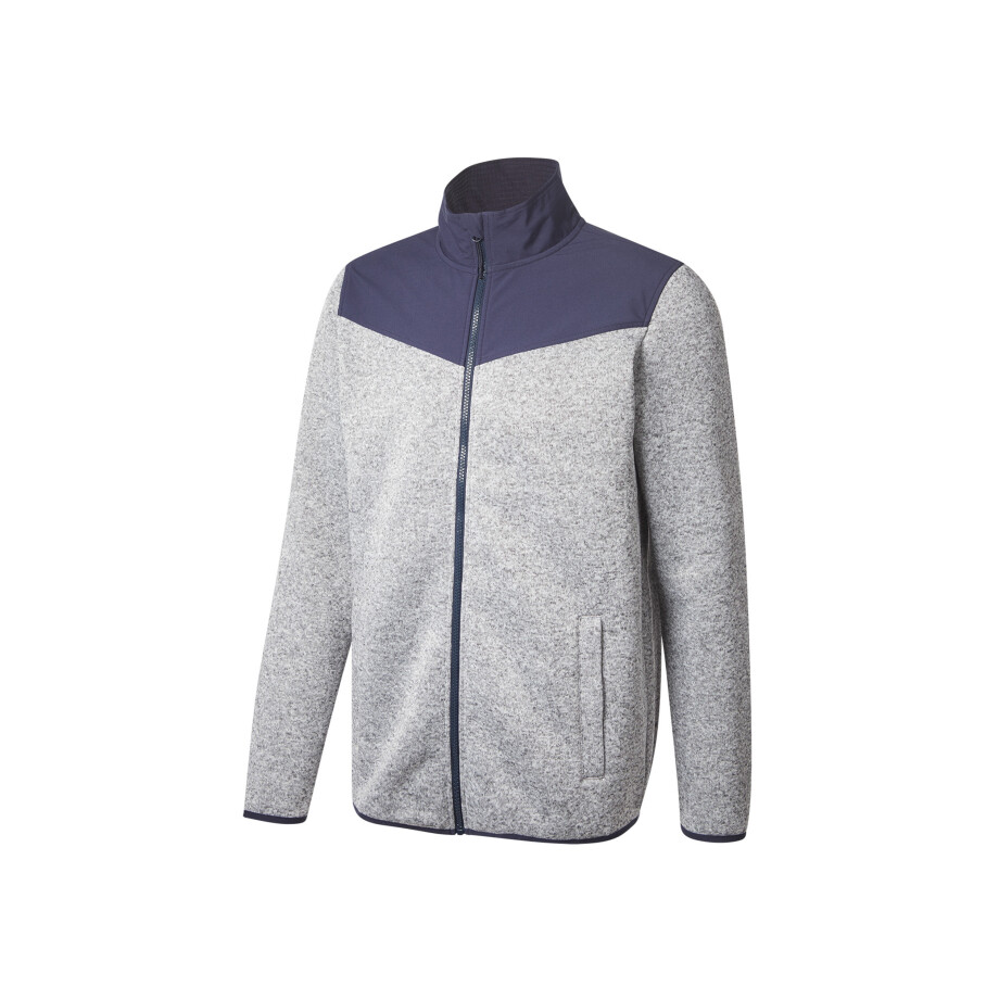 CRIVIT Heren fleecevest (S, Grijs) afbeelding 1