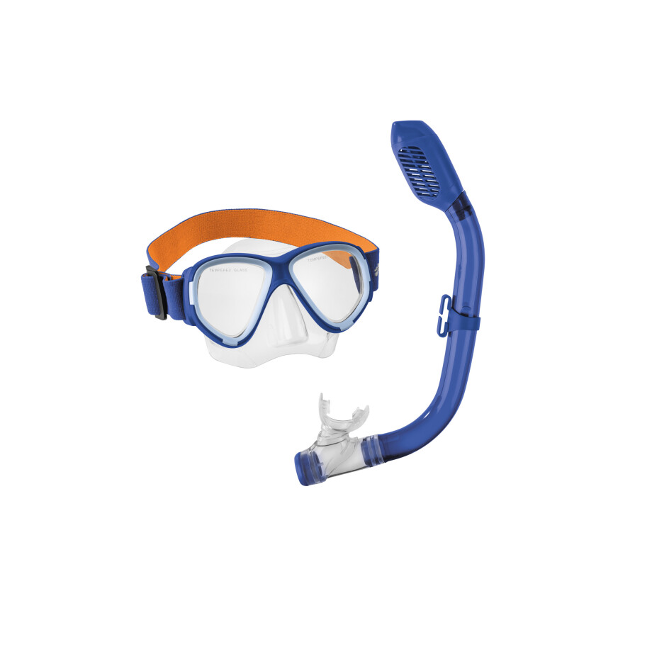 CRIVIT Kinder snorkelset (Blauw/oranje) afbeelding 1