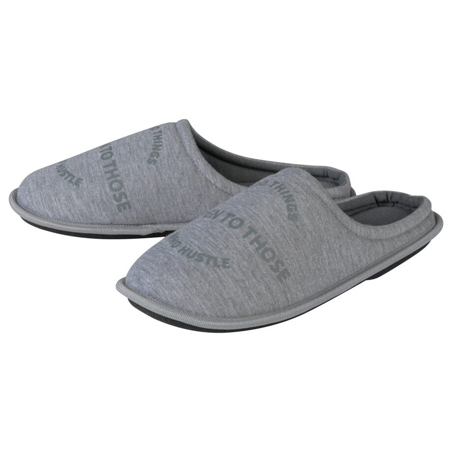 esmara Men Heren pantoffels (Donkergrijs, 42/43) afbeelding 1