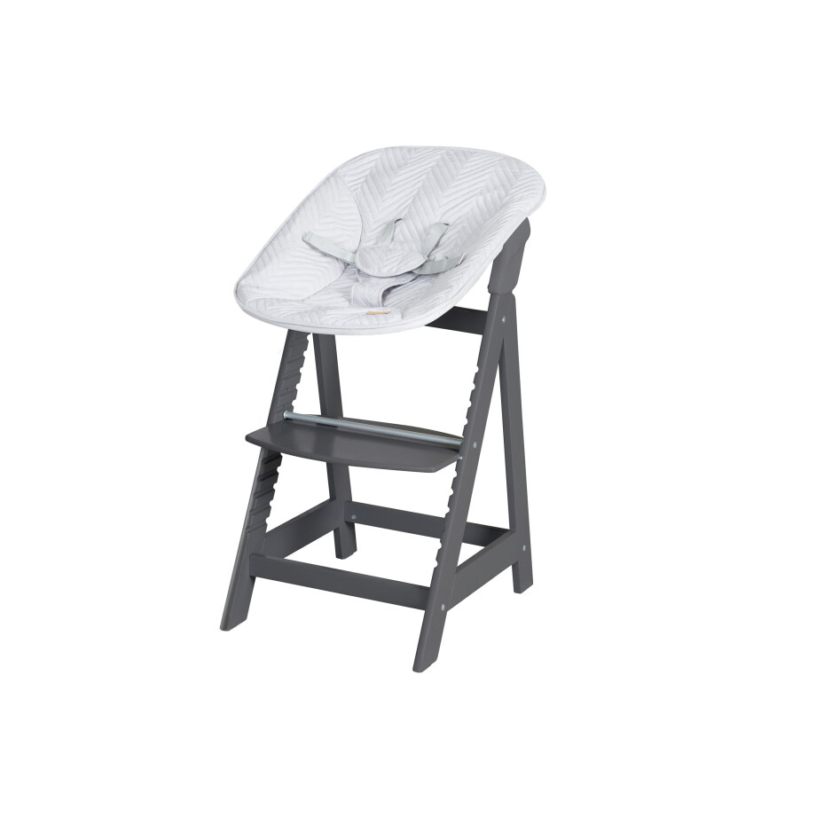roba 2-in-1 kinderstoel Born Up Zickzack (Antraciet) afbeelding 1