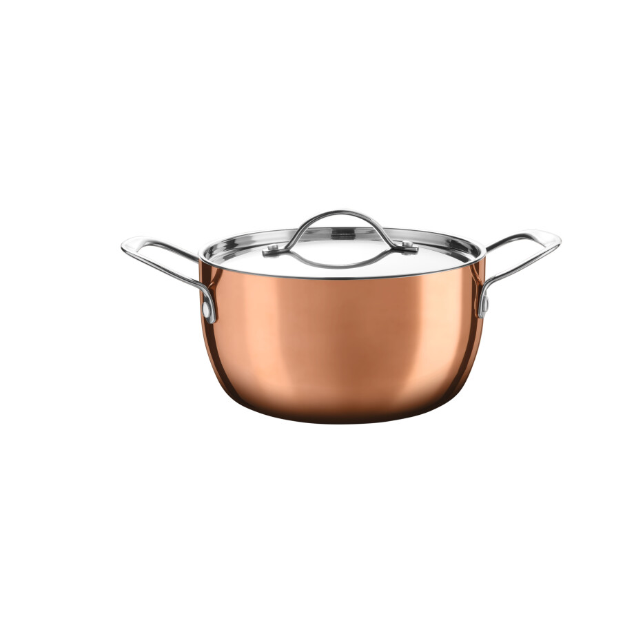 SILVERCREST RVS kookpan met koperlaag, Ø20 cm SILVERCREST RVS kookpan met koperlaag, Ø20 cm afbeelding 1