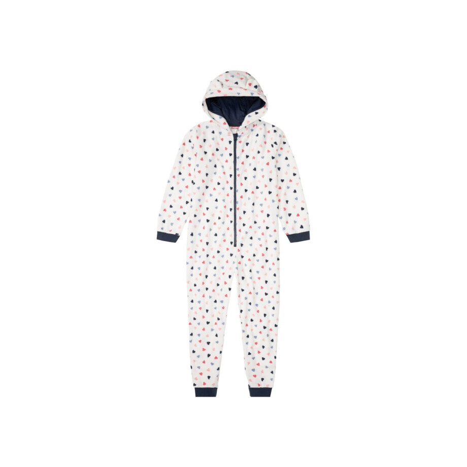 pepperts! Fleece meisjes onesie (134/140, Wit) afbeelding 1