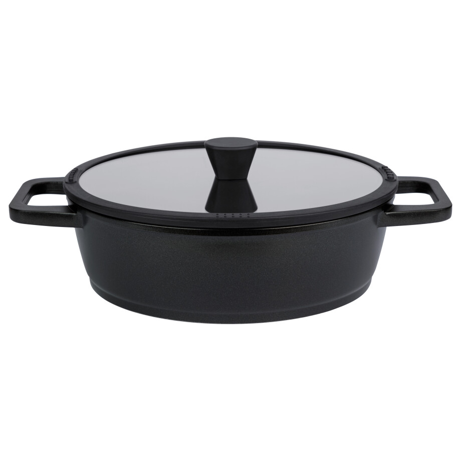LIVARNO home Aluminium serveerpan Ø 28 cm (Zwart) afbeelding 1