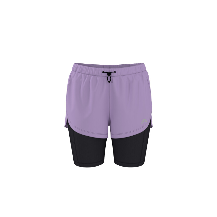 CRIVIT 2-in-1 dames sportbroekje (Lila, S (36/38)) afbeelding 1