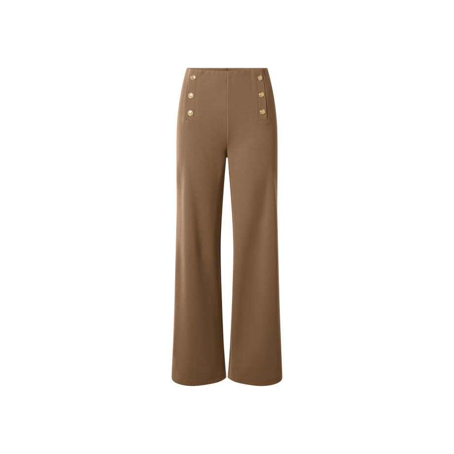 esmara Dames broek - Wide leg (Beige, 36) afbeelding 1
