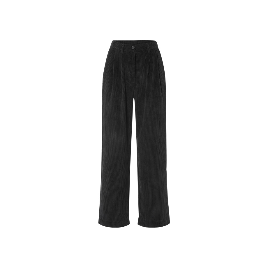 esmara Corduroy dames broek (46, Zwart) esmara Corduroy dames broek (46, Zwart) afbeelding 1