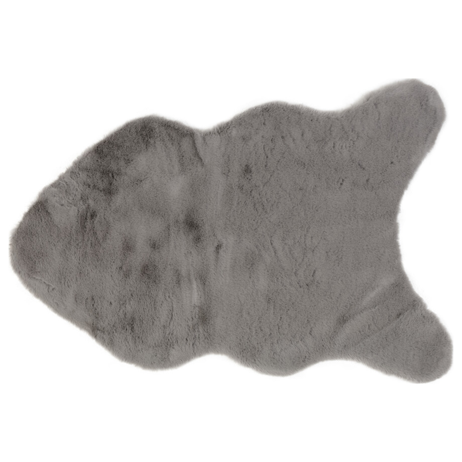 LIVARNO home Tapijt van imitatiebont 60 x 90 cm (Lichtgrijs) LIVARNO home Tapijt van imitatiebont 60 x 90 cm (Lichtgrijs) afbeelding 1
