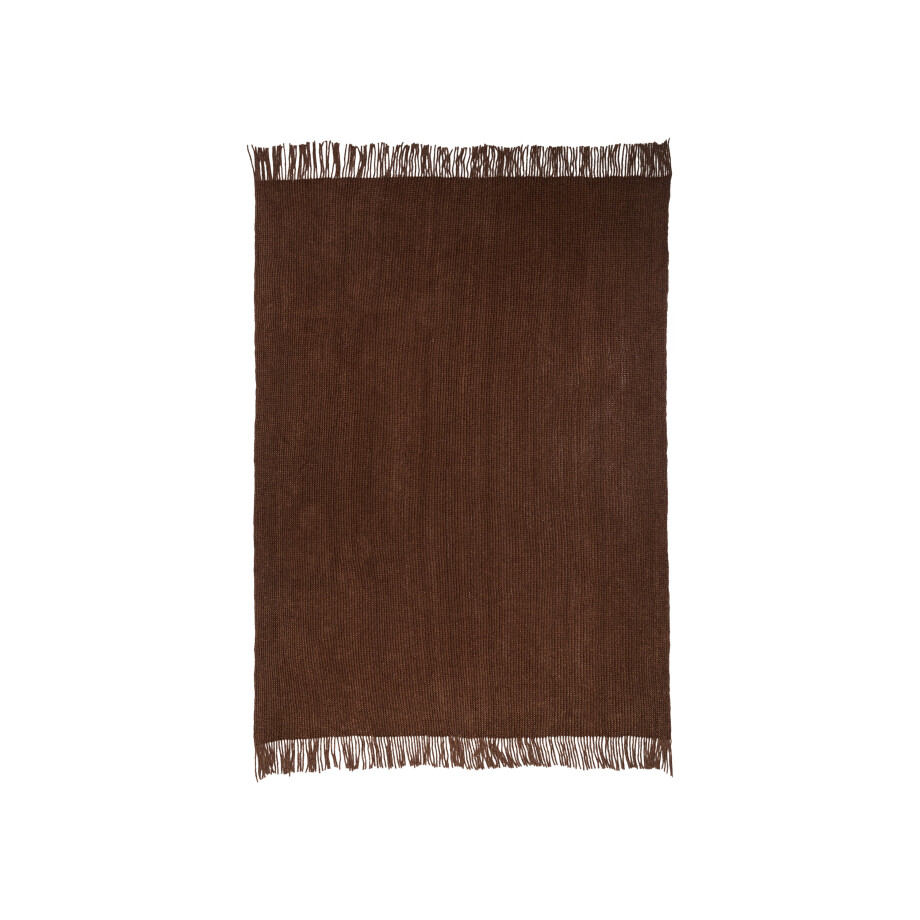 LIVARNO home Plaid 130 x 170 cm (Bruin) afbeelding 1