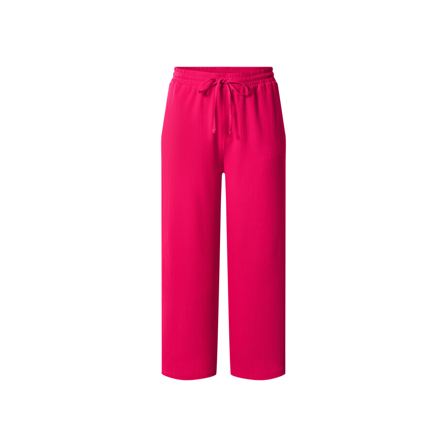 ESMARA Dames wide leg broek - plus size (Roze, XL (48/50)) ESMARA Dames wide leg broek - plus size (Roze, XL (48/50)) afbeelding 1