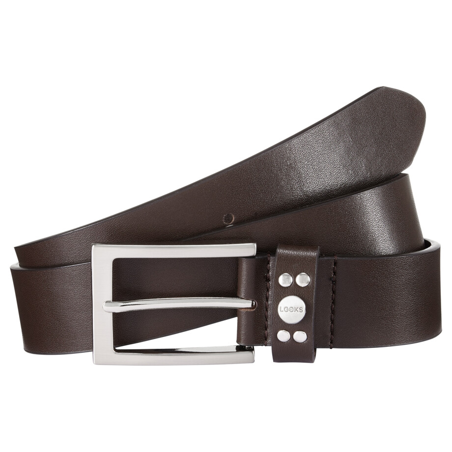 LOOKS by Wolfgang Joop Leren riem (Bruin, 110-115) LOOKS by Wolfgang Joop Leren riem (Bruin, 110-115) afbeelding 1