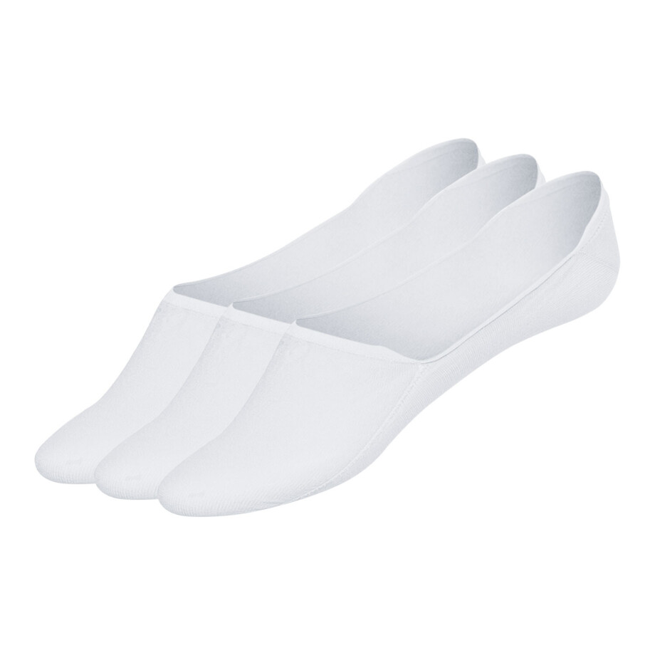 esmara 3 paar sneakersokken (Mid-Cut, Wit, 39-42) afbeelding 1